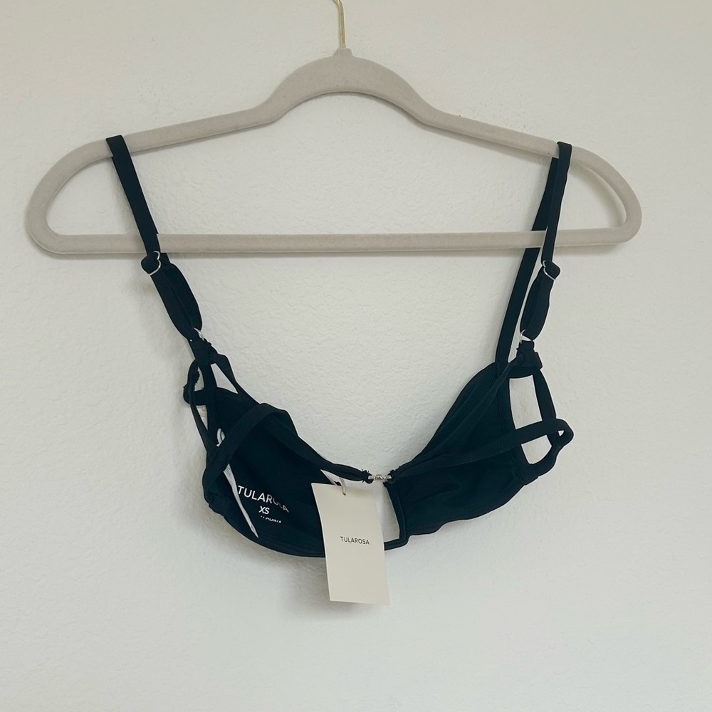 NWT Tularosa Lexi Top & High Waist Bottom Bikini Set in Black - Picture 7 of 9